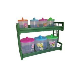 Tempat bumbu Kitchen set tingkat 2 bumbu dapur serbaguna