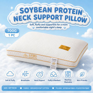 Premium Soy protein fiber pillow 700g/900g 48×74 cm soft support pillow core breathable sleep pillow