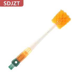 [COD] SDJZT ชุดแปรงขวดการ์ตูน5 In1ด้ามยาวแปรงถ้วยอเนกประสงค์ที่บ้านหัวแปรงทำความสะอาดครัว