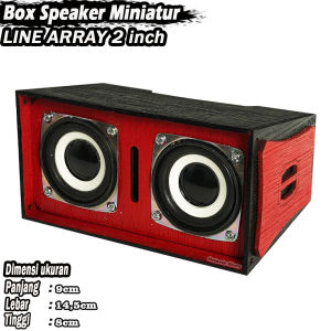 Box Speaker Miniatur F1 3 INCH Merah