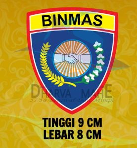 BINMAS BIMBINGAN MASYARAKAT STIKER BINMAS STIKER VINIL STIKER TEMPEL DALAM KACA