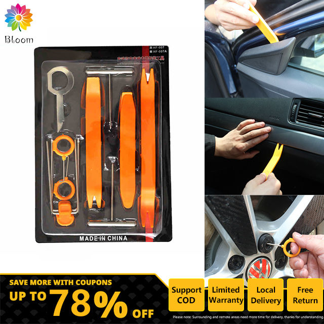 Kit 11 Pezzi Per Rimozione Finiture Auto – Leve Per Pannelli Porta, Cruscotto, Fissaggi