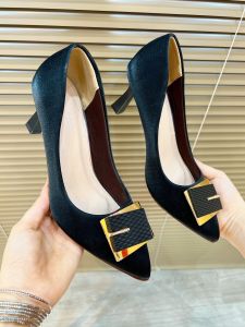 Giày cao gót bít mũi nhọn Giày búp bê nữ tính cao 5cm và 7cm Giày Nhà Bèo Mã Caogot88