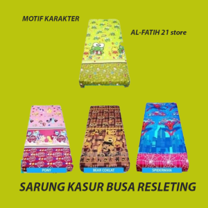 SARUNG KASUR BUSA RESLETING | KARAKTER ANAK cowok | UKURAN 140×200×20