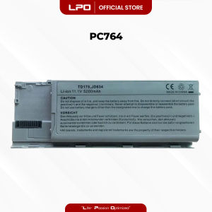 LPO Laptop Battery PC764 Compatible with Dell Latitude D620 D630 D631 D640 PC764 TC030 GD776 RC126 312-0386