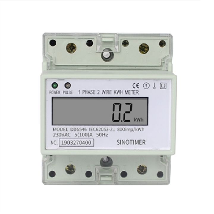 Electric Single Phase Two Wire Ac V A Energy Meter Kwh Counter