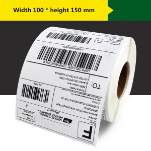 MFLABEL 100x150mm 500pcs Blue background A6 4X6" WATER PROOF THERMAL LABEL STICKER FOLDED WAYBILL STICKER Maker A6 Waybill Sticker/Thermal