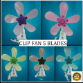 ZH Table Clip fan 5 Blades Clip fan Mini Home Electric fan Portable Table Fan Desk Fan Mini Fan (gyph). 