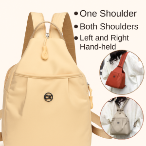 Womens Lightweight Casual Large Capacity Backpack Fashionable Travel Nylon Korean Style