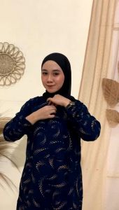 Gamis Batik Wanita Modern Clock A