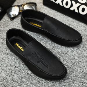 Soft Sole Mens Driving Casual Bean Shoes มาใหม่ในฤดูใบไม้ผลิ รองเท้า Street Snap อินเทรนด์