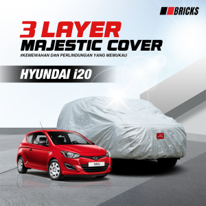 3 Layer Cover Hyundai i20 Sarung Mobil Outdoor Anti UV & Waterproof BRICKS