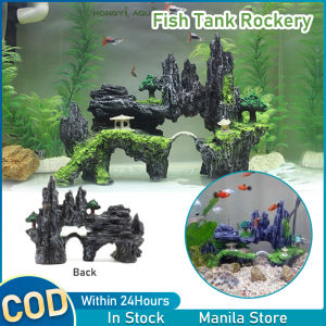 Fish Tank Rockery Mini Aquarium Decoration 24*17*9cm Aquarium Rockery Fish Tank Rockery Landscape Decoration Resin Rockery Fish Tank Supplies