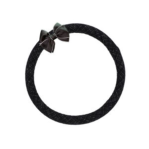 Elegant Cotton Linen Steering Wheel Cover – Breathable Anti-Slip Universal Fit All-Season – For Women Car Interior