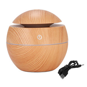 AIMO Wood Grain Mushroom Humidifier cute design Aromatherapy Essential Oil Diffuser Office Desktop Humidifier Humidifers for room Upgrade humidifier digital display