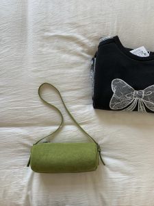 Solid Color Suede Frosted Cylindrical Bag Fashion Large Capacity Women Shoulder Bags Trendy Commuting Shopping Crossbody Pack2026