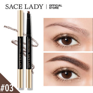 SACE LADY Eyebrow Pencil with Brush Waterproof Brown Black Eye Brow Pen Make Up Cosmetics