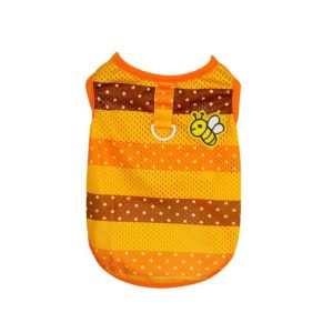ER52858 Breathable Dog Vest Mesh Bee Pattern Dog T-Shirt Fashion Comfortable Pet Apparel for Dogs Cats