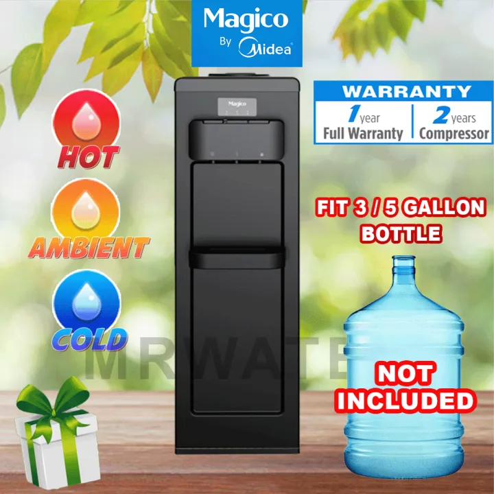Magico By Midea 1917S Hot & Warm & Cold Bottlo Type Water Dispenser Floor Standing - Compressor Cooling (NOT INCLUDE BOTTLO)