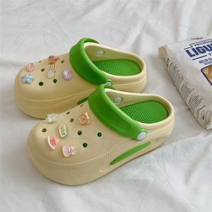 Bigdreamofficial รองเท้าหัวโต แถมตัวติด สูง 6 ซม. รองเท้าแตะแฟชั่น รัดส้น เพิ่มสูง งาน EVA SHO-JM-CUTE