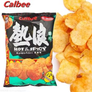 Calbee Hot & Spicy Potato Chips 105g 卡乐比热浪薯片