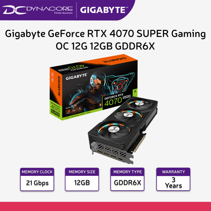 Gigabyte GeForce RTX 4070 SUPER Gaming OC 12G 12GB GDDR6X Graphics Card ...