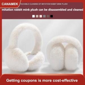 【CANAMEK】 Sang trọng earmuffs ấm gió chống đông bảo vệ tai earmuffs thoải mái mềm sang trọng earmuffs trang trí earmuffs