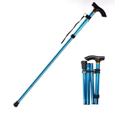 Tongkat Hiking Lipat Adjustable 65-135cm Tracking Pole Anti Slip/Kuat Tongkat Gunung SH M14