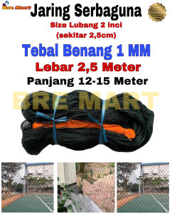 Jaring Pagar Ayam ukuran 25x15 Meter Lubang 2x2cm bisa untuk pagar ayam jaring kandang ayam dan pagar tanaman