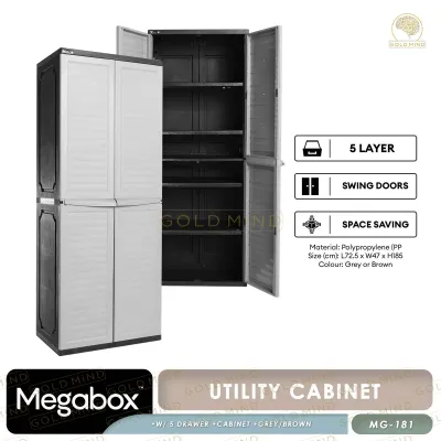 Megabox MG-181 Utility Cabinet 5 Layers Wardrobe