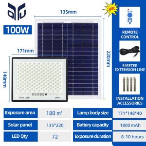 🔥Local Light Mall+Buy1Take1🔥1000W Solar Light Outdoor Solar Garden Light Solar Flood Light Solar Spotlight LED Outdoor Solar Light Solar Led Light Solar Panel Ip67 Waterproof