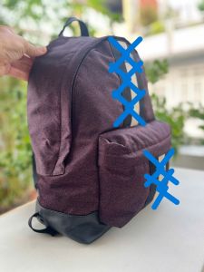 Balo 2hand phom to đựng laptop da thật phối dù BALLYY aut của Thụy Sỹ  - T590