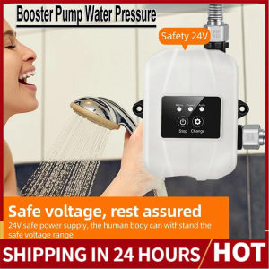 Silent Pressure Water Booster Pump 180W Stainless Steel Silent Working Energy-Saving High Efficiency Low Power Consumption Home Kitchen Shower 1 x Booster Pump Body 1 x Corrugate Pipe 1 x Sticker 1 x AC Adapter 1 x Fastener Kit 1 x User Manual