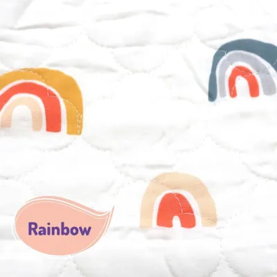 Baby Waterproof Mattress Protector Diaper Changing Mat Baby Cot Cotton Anti-Slip Portable Urine Pad 5 Layers Grade A by 8miles
