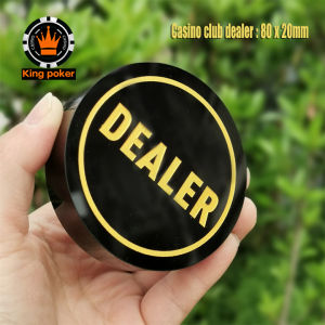 Nút Dealer thủy tinh size chuẩn club 80mm