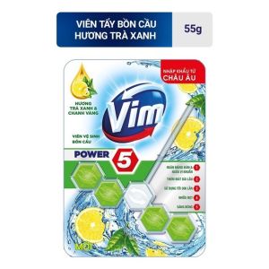 Viên Tẩy Bồn Cầu Vim Power 5 Sạch Khuẩn Thơm Mát (55g/Viên/Vĩ)