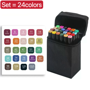 Original touch art marker pen painting childrens painting pen art supplies marker set colored pen set markers 24/30/40/60/80 colors drawing material coloring materials set soft tip brush pen artline permanent marker colored markers highlighter for school
