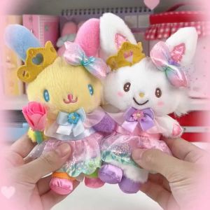 New Sanrio Usahana Plush Keychain Blossom Crown Kirimichan Fluffy Wish Rabbit Keyring Kawaii My Melody Stuffed Pendant Kuromi2026
