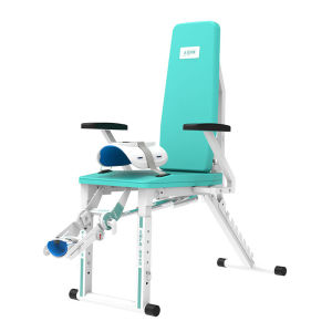 Suolaer Electric Knee Joint Rehabilitation Device Calf Knee Support Chair with Remote Control Intelligent Electric Leg Training & Rehab Orthotics with Remote Control for Leg Dysfunction and Lower Extremity