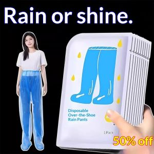 Bonnie Cathy Quần áo mưa dùng một lần phủ kín chân chất liệu PE bền chắc phù hợp cho hoạt động ngoài trời và chèo thuyền dành cho cả nam và nữ