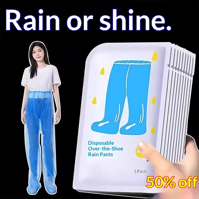 Quần đi mưa chống thấm dùng một lần với độ che phủ kín chân vật liệu PE bền cho các hoạt động ngoài trời và đi bè hoàn hảo cho nam và nữ