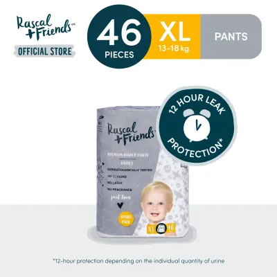 RASCAL + FRIENDS Pants Jumbo Pack XL (13-18 kgs) - 46 pcs x 1 (46pcs) - Diaper Pants