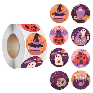 500 Pcs Halloween Sticker Pumpkins Labels Sticker Reward Sticker Decorative Sticker Labels for Party Decoration