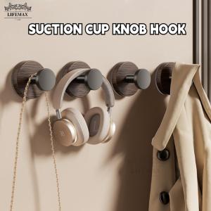 [SG Seller]Suction Cup Hooks Vintage Wall Wooden Hook Coat Hook for Bathroom Damage-Free Adhesive Hooks free nail household hook