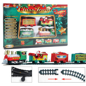 Christmas Electric Train Set for Kids Electric Railway Train Set Toys for Kids Christmas Gift