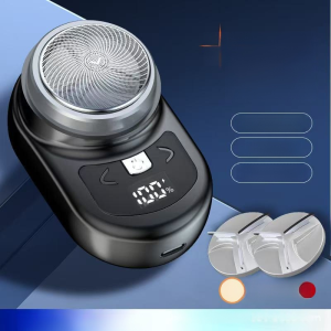 【Hot Sale】 Mens Mini Electric Rechargeable Shaver Portable Shaver Waterproof and Portable