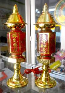 Cặp đèn thờ lục giác cắm điện đặt bàn thờ-Nhiều cỡ