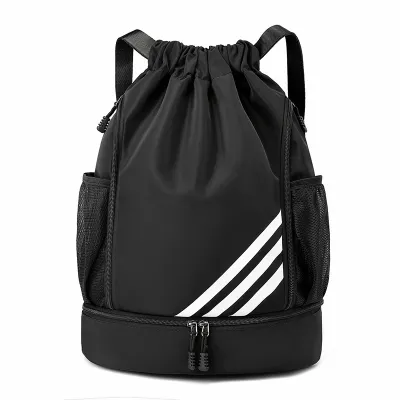 Gym Waterproof Backpack Oxford Sports Drawstring Bags Basketball Bag With Independent Shoe Warehouse