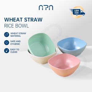 Plastic square bowls Wheat Straw Bowl Plastic Bowl Noodle Bowl Soup Bowl Rice Bowl sucrose