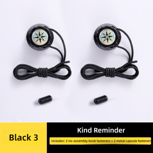 UUMIR 1Pair Thick Rope Swivel Buckle Laces Quick Lock Easy Installation No Tie Shoelaces Shoe Accessories Sneaker Laces Children Adults